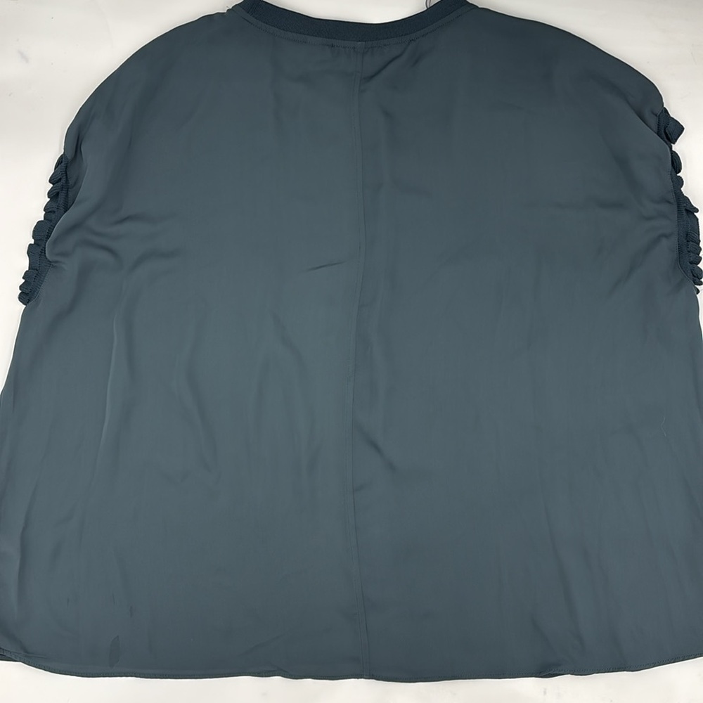 T Tahari Ruffle Cap Sleeve Top - Picture 5 of 7